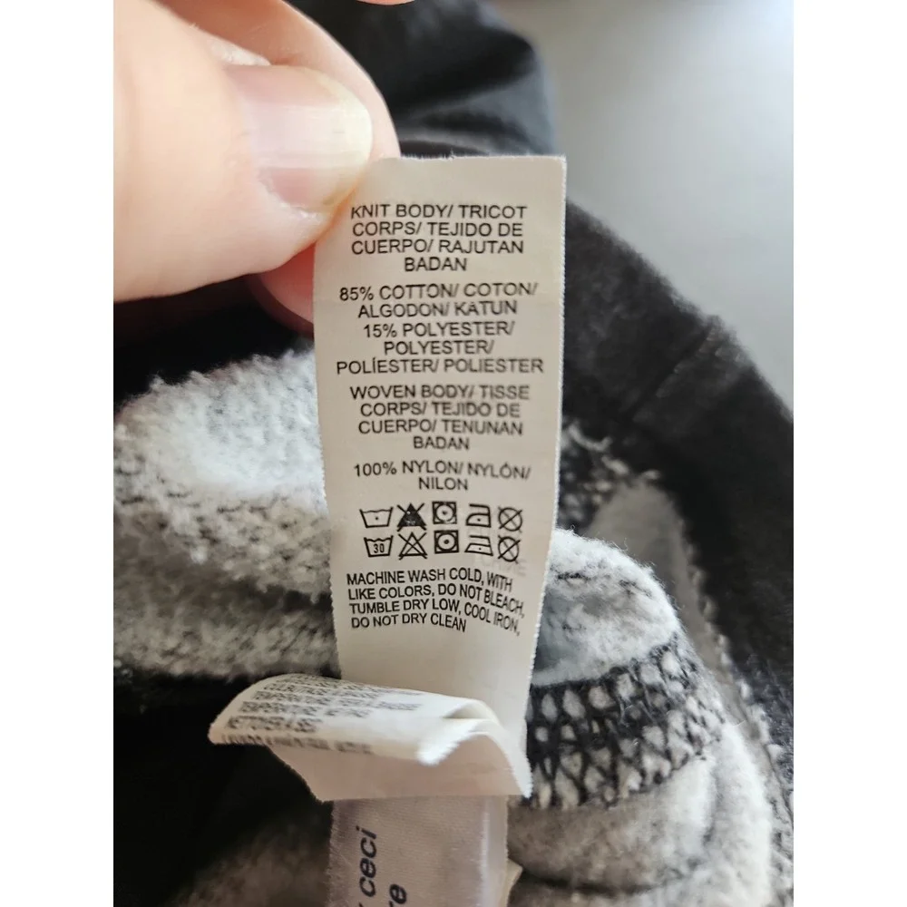 Lucky Brand Grey Label Men's XL Full Zip Hoodie Mixed Media Gray Jacket
